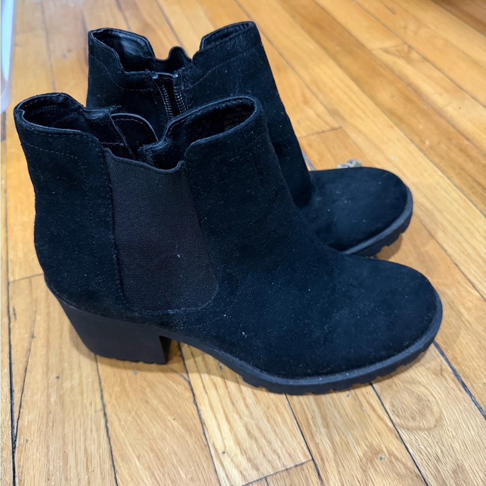 American Rag Black Suede Ankle Boots
